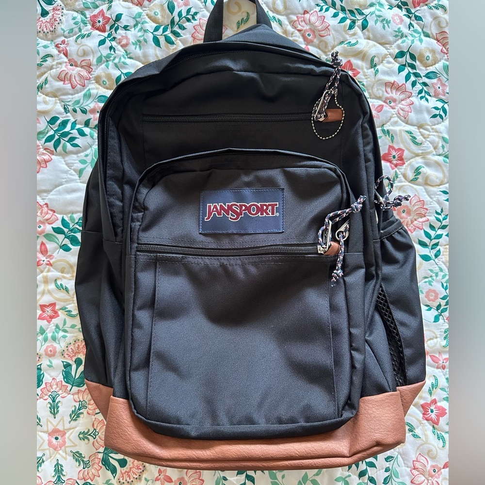 Jansport Black Cool Student Backpack Used Once Perfect Condition